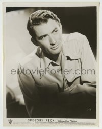9s405 GREGORY PECK 8x10 key book still 1950s great portrait when he worked at Warner Bros.!