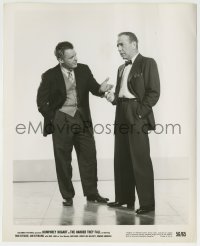 9s415 HARDER THEY FALL 8x10 still 1956 full-length close up of Humphrey Bogart with Rod Steiger!