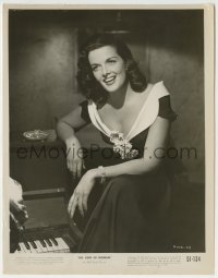 9s432 HIS KIND OF WOMAN 8x10.25 still 1951 close up of sexy Jane Russell sitting by piano!