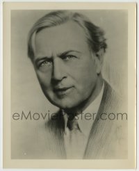 9s435 HOBART BOSWORTH deluxe 8x10 still 1920s pencil sketch of a portrait by Walter F. Seely!
