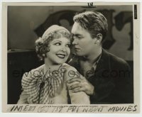 9s440 HOOPLA 8x10 still 1933 romantic close up of sexy Clara Bow & young Richard Cromwell!