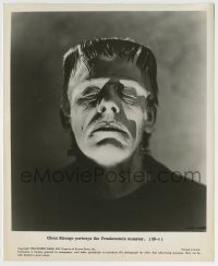 9s445 HOUSE OF FRANKENSTEIN TV 8.25x10 still R1962 best portrait of Glenn Strange as the monster!