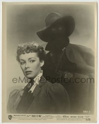 9s448 HOUSE OF WAX 8x10.25 still 1953 c/u of Phyllis Kirk about to be strangled, classic 3-D!