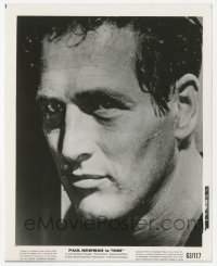 9s455 HUD 8x10 still 1963 super close portrait of Paul Newman drenched in sweat!