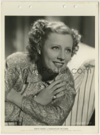 9s474 IRENE DUNNE 8x11 key book still 1937 smiling portrait promoting High, Wide and Handsome!