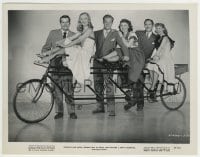 9s479 ISN'T IT ROMANTIC 8x10.25 still 1948 sexy Veronica Lake & top cast with cool tandem bike!