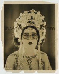 9s503 JAZZMANIA 8x10 still 1923 great portrait of Mae Murray wearing incredible headdress & veil!