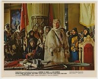 9s029 LAWRENCE OF ARABIA color 8x10 still #1 1962 Peter O'Toole in Arab garb with gun, Anthony Quinn