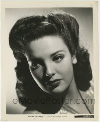 9s553 LINDA DARNELL 8.25x10 still 1940s sexy head & shoulders portrait with great hair!