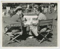 9s556 LIVE, LOVE & LEARN candid 8.25x10 still 1937 Robert Montgomery & director Fitzmauice on set!