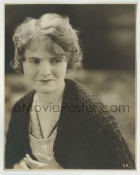 9s557 LOIS MORAN deluxe 7.5x9.5 still 1920s portrait of the blonde actress wearing knitted shawl!