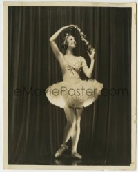 9s561 LORETTA YOUNG 8x10.25 still 1928 pretty portrait as ballerina when making Laugh Clown Laugh!