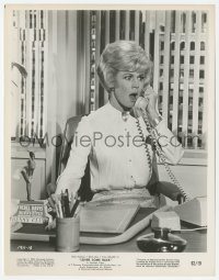 9s567 LOVER COME BACK 8x10.25 still 1962 Doris Day can't believe what she hears on the phone!