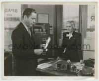 9s582 MALTESE FALCON 8.25x10 still 1941 Lee Patrick watching Humphrey Bogart burn paper in office!