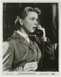 9s586 MAN WHO KNEW TOO MUCH 8x10.25 still 1956 close up of worried Doris Day talking on phone!