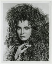 9s600 MARLOWE 8.25x10 still 1969 great portrait of sexy Gayle Hunnicutt in wild feathered outfit!