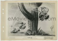 9s616 MELODY TIME 8x11 key book still 1948 toddler Pecos Bill leaping over cactus in race w/rabbit!