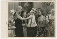 9s638 MONKEY BUSINESS 8x11 key book still 1931 classic image of Groucho adored by college girls!