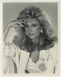 9s640 MORGAN FAIRCHILD TV 7x9 still 1980s close portrait of the sexy blonde actress with big hair!