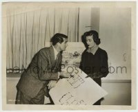 9s641 MR. BLANDINGS BUILDS HIS DREAM HOUSE 8.25x10 still 1948 Cary Grant & Myrna Loy w/floor plan!