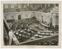 9s646 MR. SMITH GOES TO WASHINGTON candid 8x10.25 still 1939 Capra alone on the Senate chamber set!