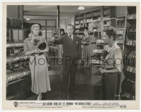 9s654 MY DREAM IS YOURS 8x10.25 still 1949 Pangborn glares at Doris Day listening to record!