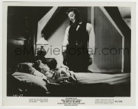 9s680 NIGHT OF THE HUNTER 8x10.25 still 1955 Robert Mitchum standing over Shelley Winters in bed!