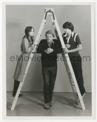 9s702 OUR TOWN TV 7x9 still R1978 Robby Benson, Glynnis O'Connor & Hal Holbrook by ladder!