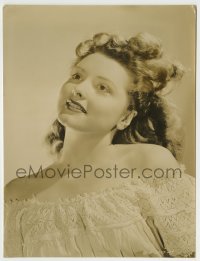 9s715 PATRICIA BARRY 7x9.25 news photo 1948 beautiful newcomer on the Columbia lots, Singin' Spurs!