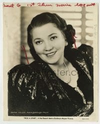 9s716 PATSY KELLY 8.25x10 still 1937 smiling close up in wild dress when she made Pick a Star!