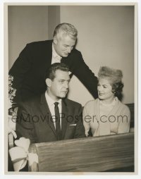 9s722 PERRY MASON TV 7x9 still 1961 Raymond Burr, Hopper & Hale in The Case of the Missing Melody!