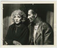 9s736 PITTSBURGH 8.25x10 still 1942 close up of John Wayne looking at dirty Marlene Dietrich!