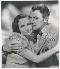 9s745 PRIDE OF THE YANKEES 7.5x9 still 1942 c/u of Gary Cooper as Lou Gehrig hugging Teresa Wright!