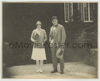 9s757 QUARTERBACK candid deluxe 7.5x9.5 still 1926 Richard Dix posing with tennis great Helen Wills!