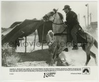 9s764 RAIDERS OF THE LOST ARK 8x10 still 1981 Harrison Ford on horse chasing German truck!