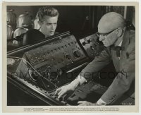 9s775 REBEL WITHOUT A CAUSE 8.25x10 still 1955 close up of James Dean & Ian Wolfe at planetarium!