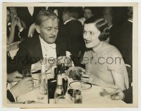 9s792 RICHARD BENNETT/BARBARA BENNETT 6.5x8.5 news photo 1935 father & daughter at Trocadero Club!