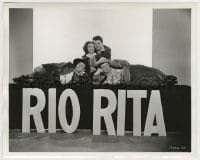 9s793 RIO RITA deluxe 8x10 still 1942 Abbott & Costello, Carroll & Grayson by Clarence Sinclair Bull