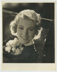 9s809 ROSINA LAWRENCE deluxe 7.75x9.75 still 1930s smiling portrait of the beautiful blonde!