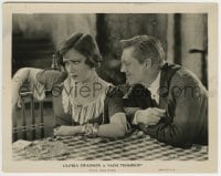 9s815 SADIE THOMPSON 8x10.25 still 1928 c/u of Gloria Swanson looking away from Lionel Barrymore!