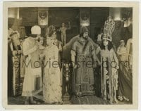 9s816 SALOME 8x10 still 1918 Theda Bara stares angrily wearing wild huge pearl crown!