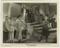9s831 SHANGHAI 8x10.25 still 1935 Loretta Young, Charles Boyer & others watch man at party!