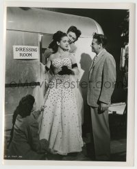 9s841 SLIGHTLY FRENCH 8.25x10 still 1948 movie star Dorothy Lamour outisde dressing room by Scott!