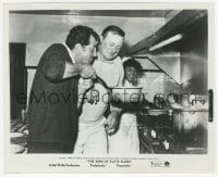 9s851 SONS OF KATIE ELDER candid 8.25x10 still 1965 John Wayne & Dean Martin clowning in kitchen!