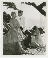 9s876 SUMMER PLACE 8.25x10 still 1959 Sandra Dee & Troy Donahue alone at beach by Jack Woods!