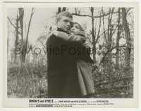 9s878 SUNDAYS & CYBELE 8x10.25 still 1962 best close up of Hardy Kruger hugging Patricia Gozzi!