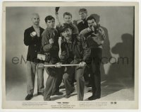 9s910 THING 8x10.25 still 1951 Howard Hawks classic horror, best image of top cast with weapons!