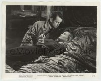 9s913 THIS GUN FOR HIRE 8x10.25 still 1942 Alan Ladd leans over sexy Veronica Lake in bed!
