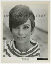 9s945 TWO FOR THE ROAD 8x10 still 1967 best head & shoulders portrait of beautiful Audrey Hepburn!