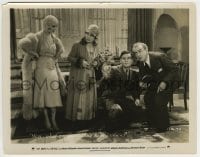 9s955 UP POPS THE DEVIL 8x10.25 still 1931 Carole Lombard wonders what Norman Foster tells old man!